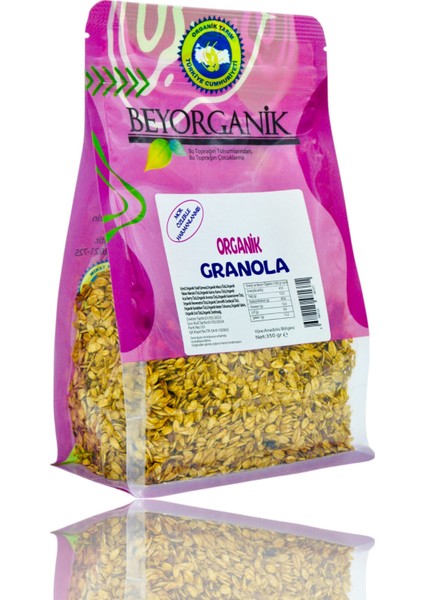 Organik Granola 350gr (Mor Özlerle Harmanlanmış)