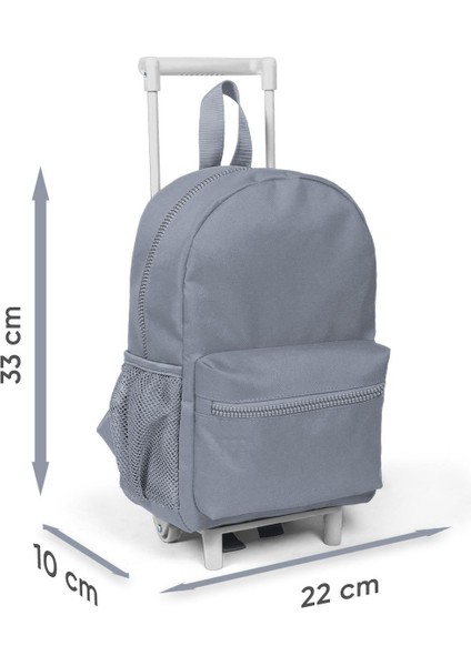 Minik Yuva Çekçekli Sırt Çantası Mor Pembe Kedi Desenli Iki Bölmeli 24032