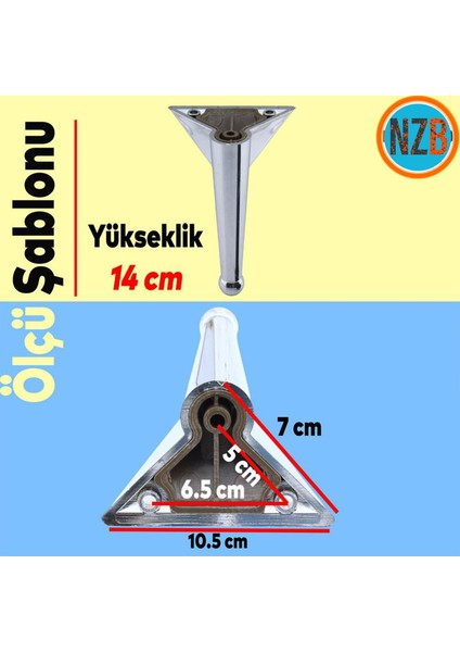 Mobilya Kanepe Sehpa Tv Ünitesi Koltuk Ayağı 14 cm Krom Renk Baza Ayak modelleri