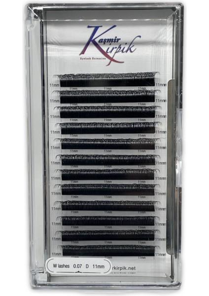 Kaşmir W Kirpik 0.07 mm D Kıvrım 11 mm Kutu