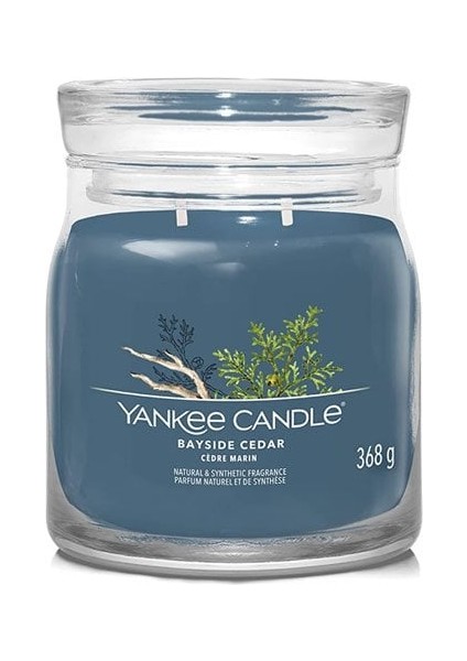 Yankee Candle 1630014E Orta Mum Bayside Cedar