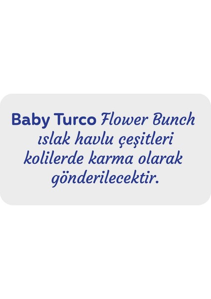 Flower Bunch Islak Havlu 3X90 (270 Yaprak)