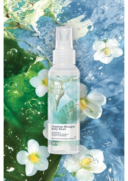 Jasmine Whisper Yasemin ve Manolya Kokulu Vücut Spreyi 100 Ml. Üçlü Set fırsatları