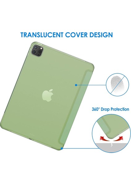 Apple iPad Pro 11 4. Nesil 3. Nesil 2022 2021 Kılıf PU Deri Smart Standlı Case A2377 A2459 A2301 A2460
