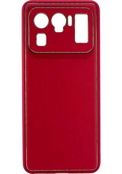 Xiaomi Mi 11 Ultra Uyumlu Coco Leather Seri Arka Koruma Kılıf