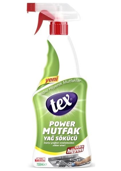 Power Mutfak Yağ Sökücü Sprey 750 ml 4 Adet