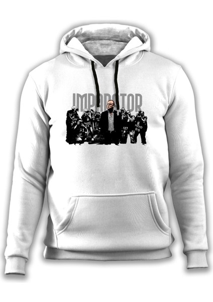 Imparator - Fatih Terim - Baskılı Kapüşonlu Sweatshirt