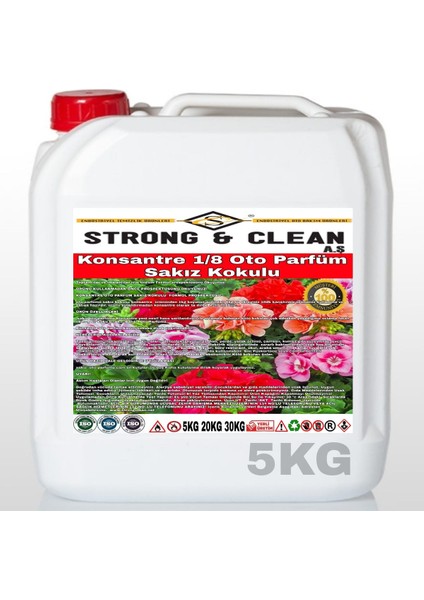Oto Parfüm Konsantre 1/8 Sakız Kokusu 5kg