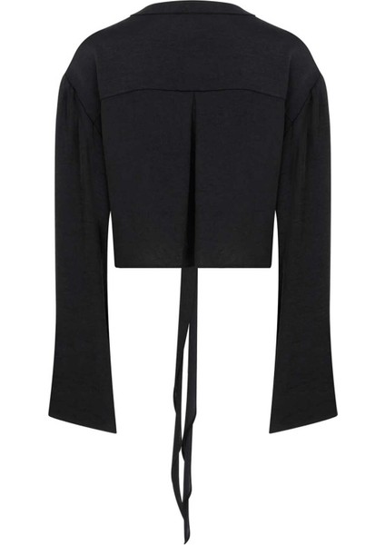 Dekolteli Bluz Siyah Y2313018_001 fiyatları