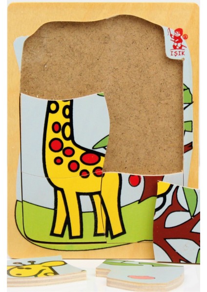 Zürafa Ahşap Puzzle