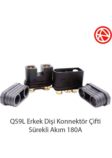 QS9L 180A (Erkek+Dişi ) Konnektör Çifti