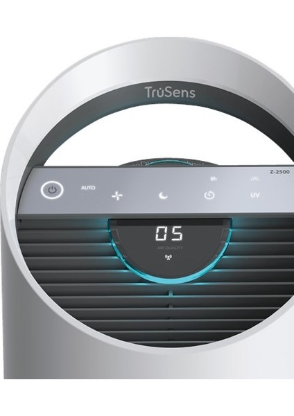 Trusens Z-2500H Connected Smart Hava Temizleyici ve Sensorpod Hava Kalitesi Monitörü, Orta Odalar