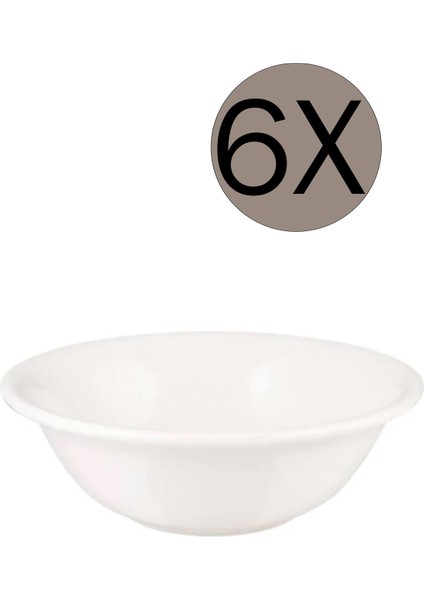Beyaz Gourmet Kase 16 Cm 400 Cc 6'Lı Takım Grm16ks