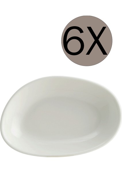 Vago Oval Kayık Tabak 15x8.5 Cm Vao15oky 6'Lı Takım