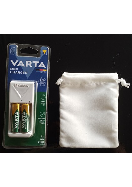 57656 Mini Charger Aa 2 x 2100 mah Pil ve Saklama Çantası
