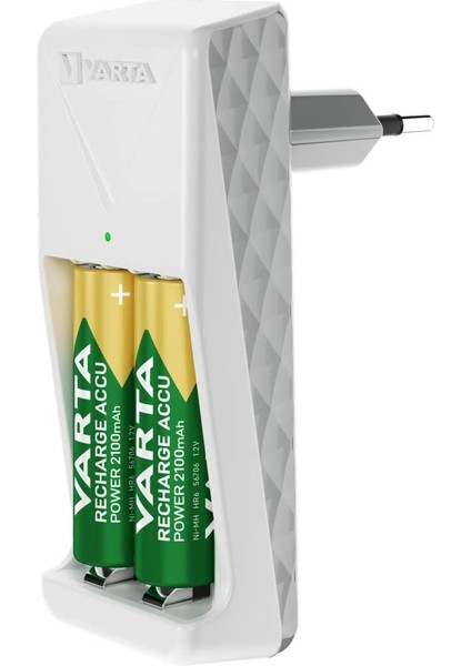57656 Mini Charger Aa 2 x 2100 mah Pil ve Saklama Çantası