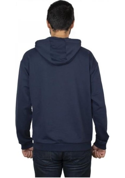 Basic Hoodie Lacivert Erkek Sweatshirt M-SN73 101350271