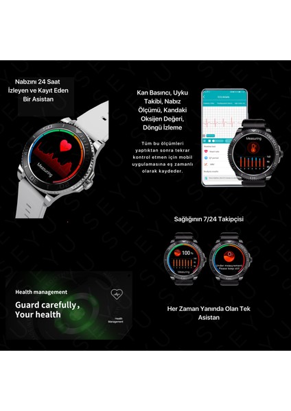 Seyu Watch Watch Classic Max Akıllı Saat Iphone ve Android Tüm Telefonlara Uyumlu