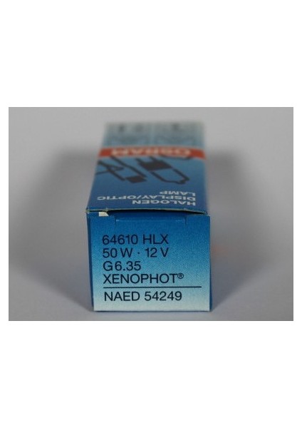 5 Adet Osram 64610 Hlx 50W 12V G6.35 Halojen Lamba