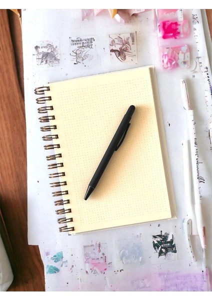Bullet Journal | Noktalı | A5 | Bakır Çelik Spiral | 120 Sayfa | Özel Tasarım Pro Defter | Karton Kapak BJ09-T505