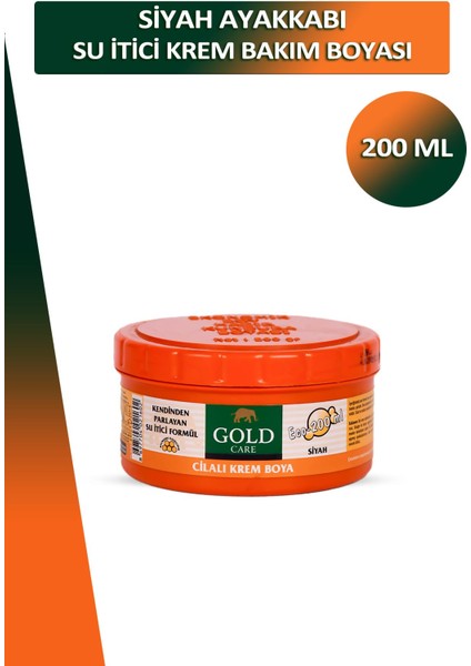 Gold Care Siyah Su Itici Krem Bakım Boyası 200 ml
