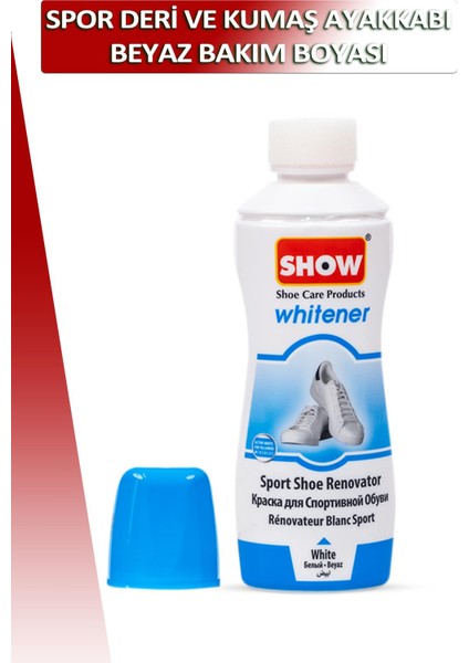 Show Spor Deri ve Kumaş Beyaz Ayakkabı Bakım Boyası 75 ml