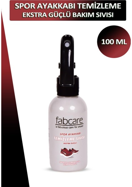 Fabcare Spor Ayakkabı Temizleme Ekstra Güçlü Bakım Sıvısı 100 ml