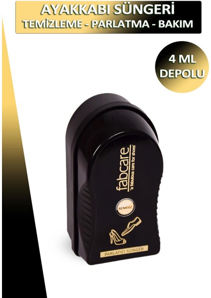 Fabcare Ayakkabı Temizleme ve Parlatma Bakım Süngeri 4 ml