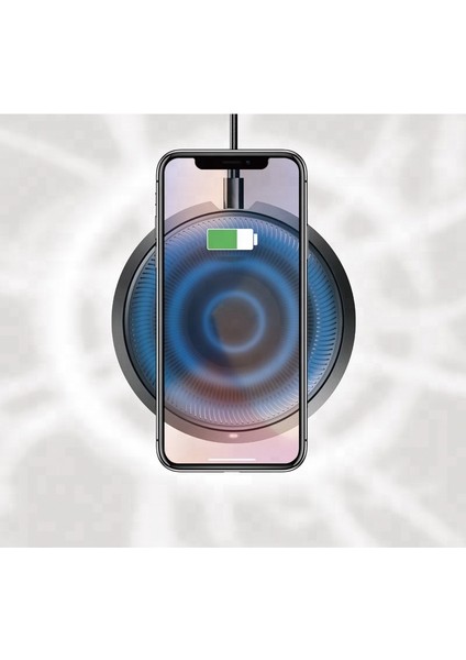 Wireless Charger Pad 10W Kablosuz Hızlı Şarj Cihazı Android Apple Iphoneuyumlu Şarz Standı