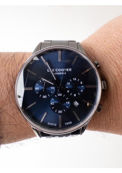 Antrasit Lacivert Kadran Çelik Erkek Kol Saati