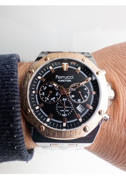 Dual Time Lı Çelik Erkek Kol Saati