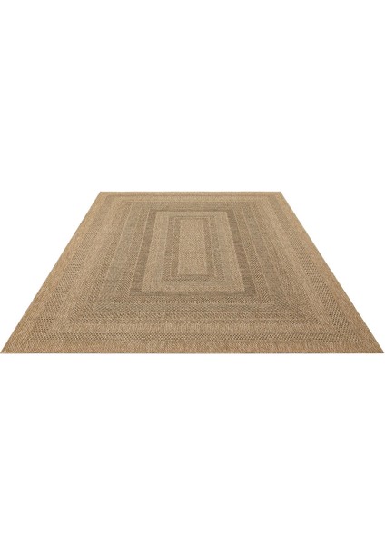 Salda SLD 02 NATURAL 80 x 150 cm Jüt Görünümlü Güneş Işığına ve Suya Dayanklı Kilim