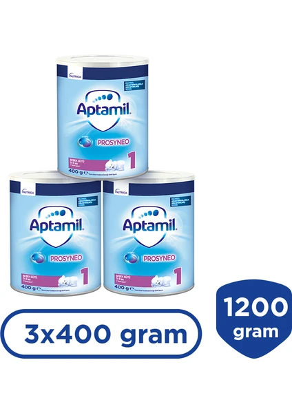 Prosyneo 1 Bebek Sütü 400 gr 0-6 Ay  x 3 Adet