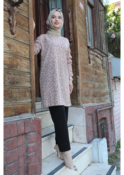 Çıtır Çiçek Desen Takım 535 Vizon