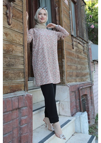 Çıtır Çiçek Desen Takım 535 Vizon