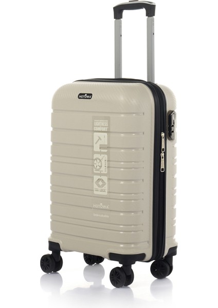 Gold Pp Valiz 8010 Ekru Tsa Kilitli Kabin Boy