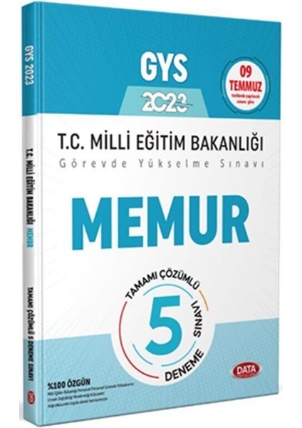 2023 Milli Eğitim Bakanlığı Memur Tamamı Çözümlü Gys 5 Deneme Sınavı