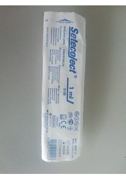 Insülin Enjektör 26 g x13 mm 250 Adet