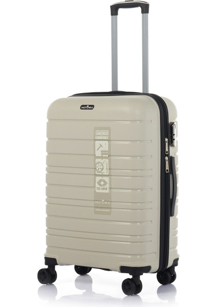 Gold Pp Valiz 8010 Ekru Tsa Kilitli Üçlü Set modelleri