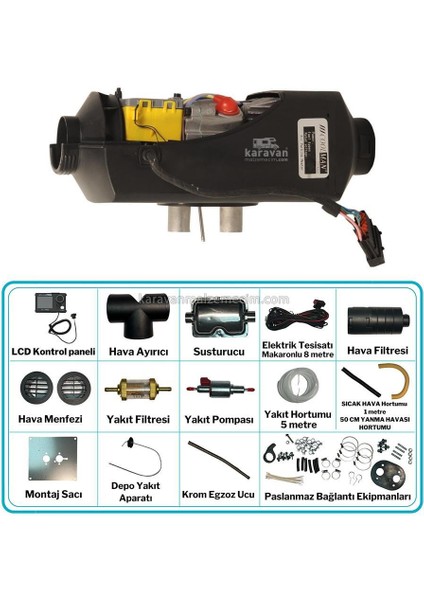 Thermon2 D2 2kw Webasto Tipi Dizel Ortam Isıtıcı - 12V