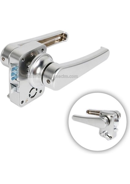 Shuıvan Karavan Banyo Kapı Kilidi Kolu ( Gri ) Çift Yönlü Içten Kilitli modelleri