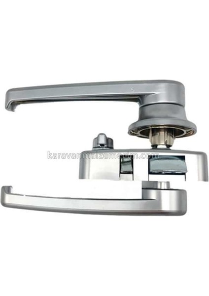 Shuıvan Karavan Banyo Kapı Kilidi Kolu ( Gri ) Çift Yönlü Içten Kilitli fiyatları