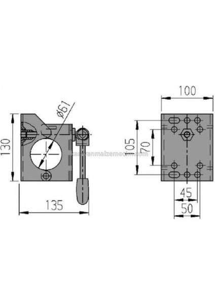 Destek Tekeri Bağlama Kelepçesi 60MM