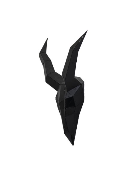 Geometrik Desen Lazer Kesim Metal Geyik Kafası Origami Duvar Dekorasyonu modelleri