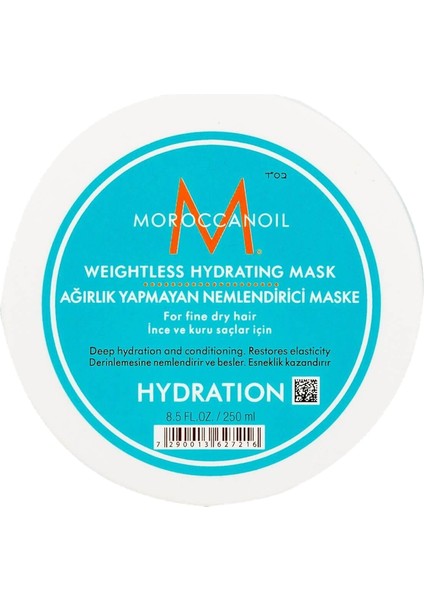 Hydrating Weightless Nemlendirici Saç Maskesi 250ML