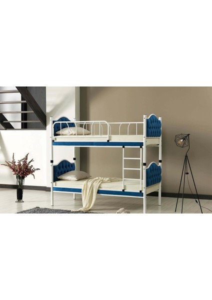 Melisa Metal Ahşap Tek Kişilik Ranza