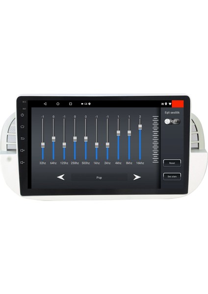 Fiat 500 Android Multimedya Carplay Navigasyon Ekran - 8gb RAM+128 GB HDD - Myway