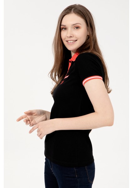 Kadın Siyah T-Shirt 50271591-VR046 modelleri