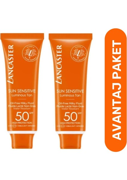 Sun Sensitive Oil-Free Milky Fluid SPF50 50 ml - 2 Adet