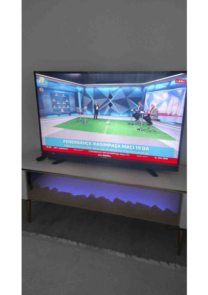 Desing Tv Sehpası Full Şömineli 170 cm Beyaz